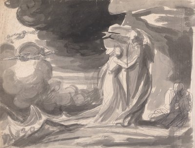 Miranda, Prospero, and Caliban - The Tempest by George Romney